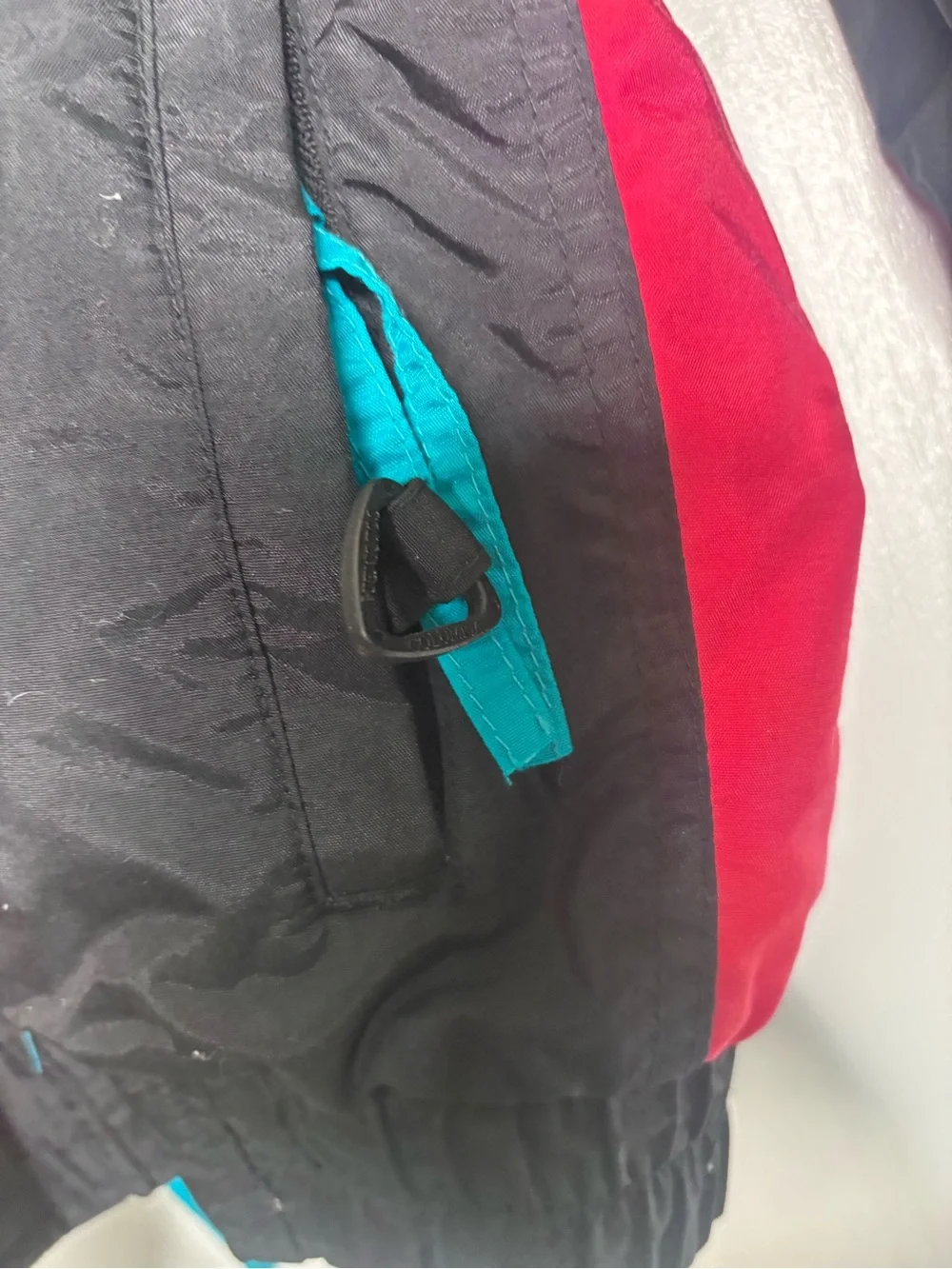 Columbia Kids Black Jacket with Teal & Pink Accents xs